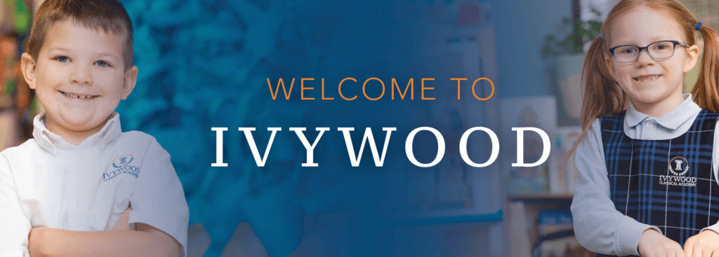 Ivywood students smiling. Caption: Welcome to Ivywood