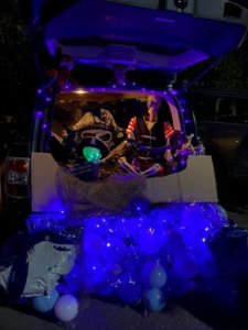 Trunk decorated for our trunk or treat event