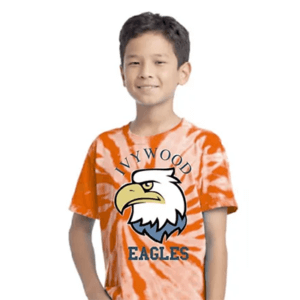 child wearing an Iyvwood Eagles shirt