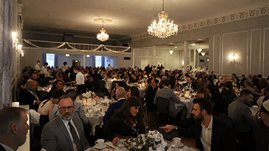 Photo from Ivywood's first gala. All the guests sitting in the ballroom